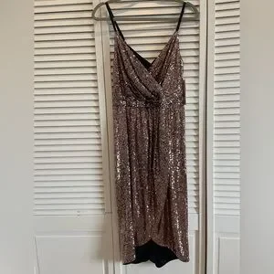 Rachel Roy Women's Sequin Midi Dress - Ombre Sparkly Party Dress For Special Occasions